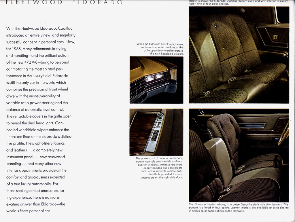 1968 Cadillac Brochure Page 6